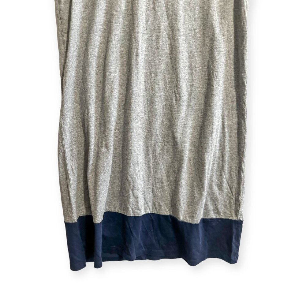 Boden T-shirt  Shift Short Dress, Gray & Navy,  wh766 - Picture 4 of 13